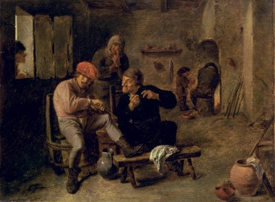 Escena de taberna, o El violinista del pueblo, 1634-8 de Adriaen Brouwer